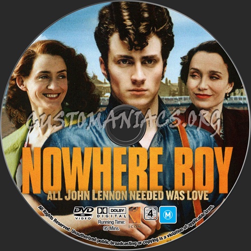 Nowhere Boy Dvd. Nowhere Boy dvd label