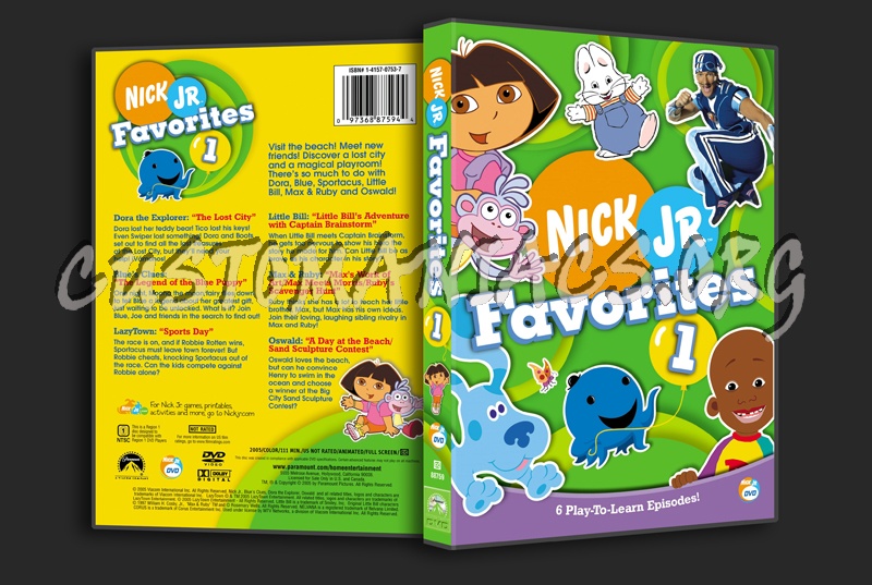 Nick Jr Favorites 1 Dvd Cover Dvd Covers And Labels By Customaniacs
