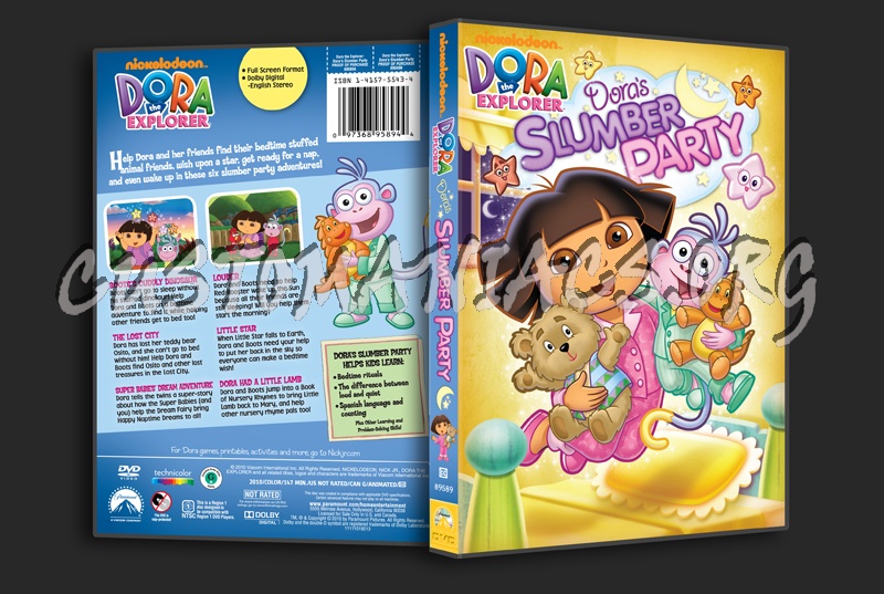 Dora The Explorer Slumber Party Dvd Cover Dvd Covers And Labels By Customaniacs Id 116787