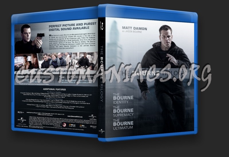 The Bourne Trilogy blu-ray cover