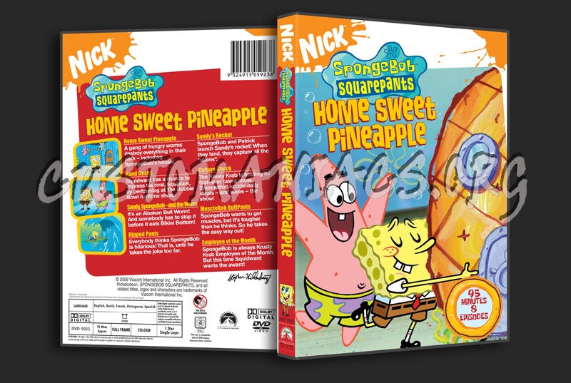 Spongebob Squarepants Home Sweet Pineapple dvd cover - DVD Covers