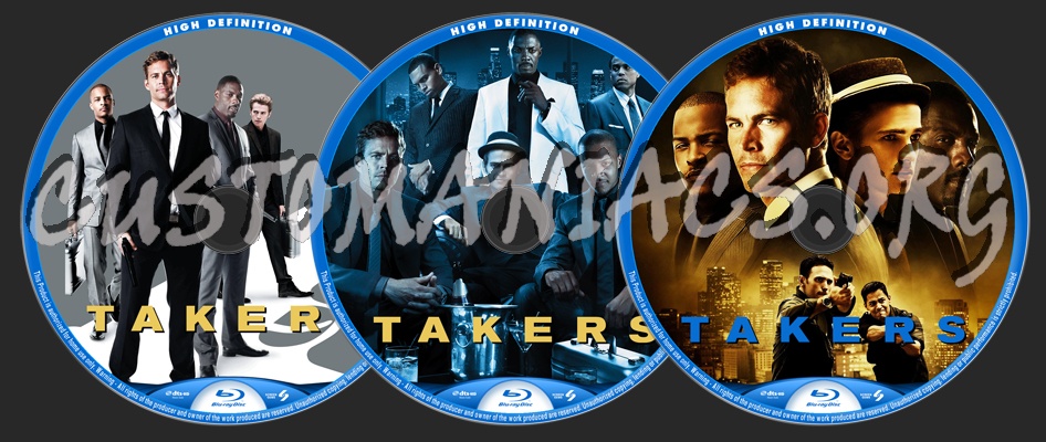 Takers Dvd Label