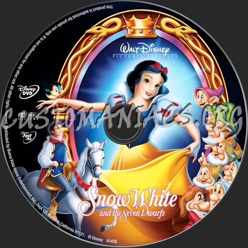 High quality dvd label snow