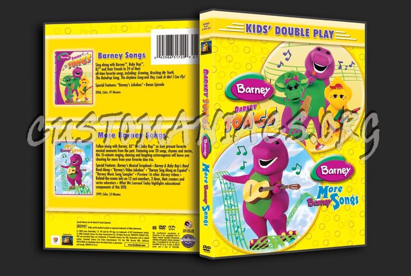 Barney: Songs / More Barney Songs dvd cover - DVD Covers & Labels by ...