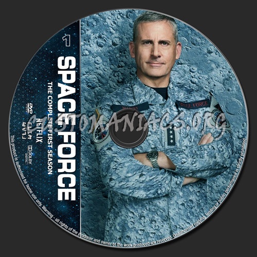 Space Force Season 1 dvd label