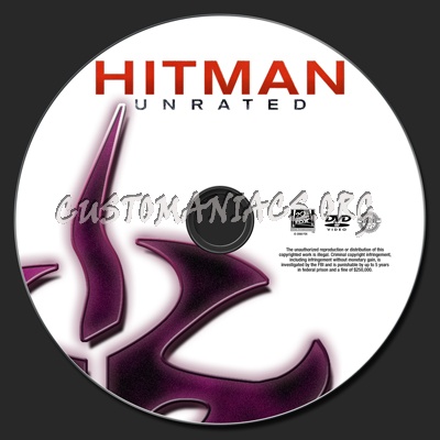 Hitman dvd label