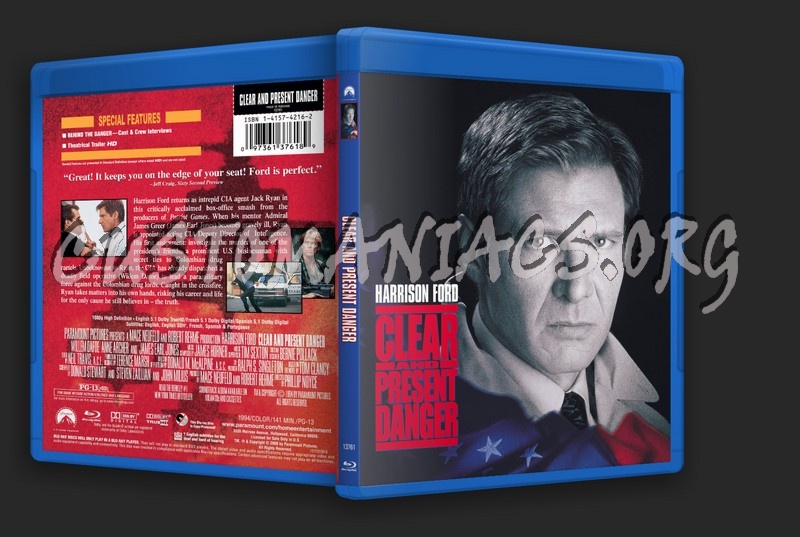 Clear and Present Danger blu-ray cover