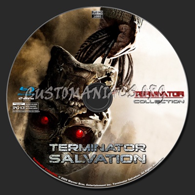 Terminator Salvation blu-ray label