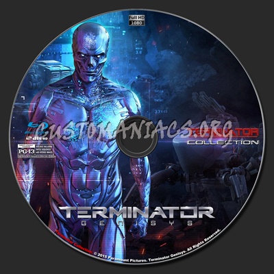 Terminator Genisys blu-ray label