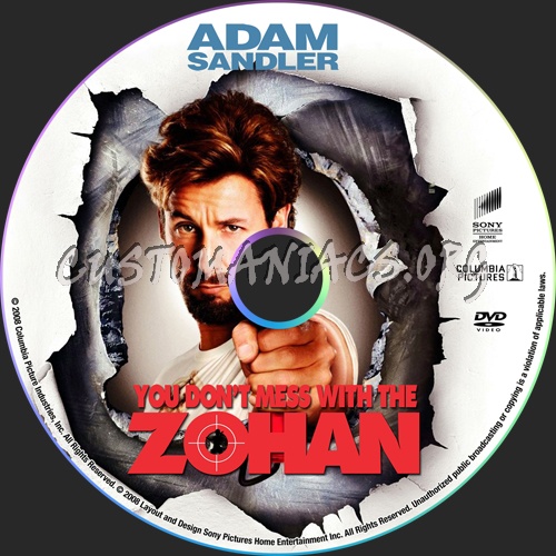 You Don't Mess with the Zohan dvd label