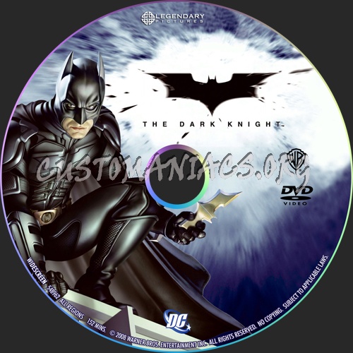 The Dark Knight dvd label