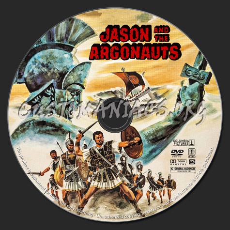 Jason and the Argonauts dvd label