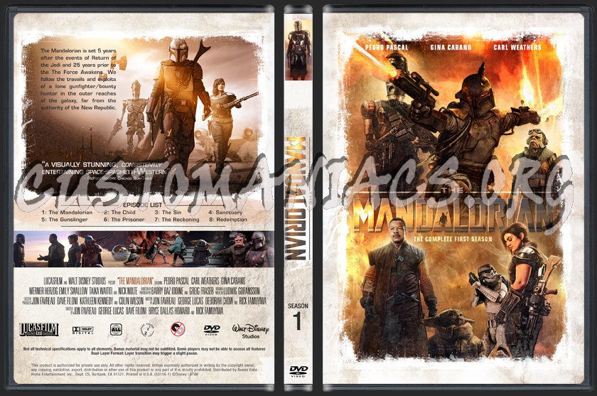 The Mandalorian S1 dvd cover