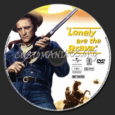 Lonely are the Brave dvd label