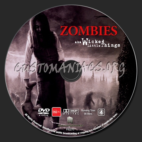 Zombies dvd label