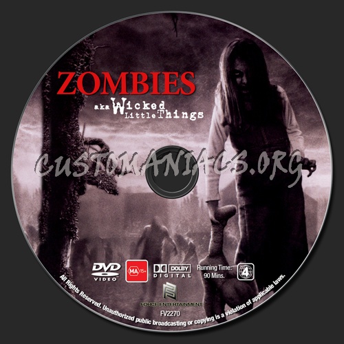 Zombies dvd label