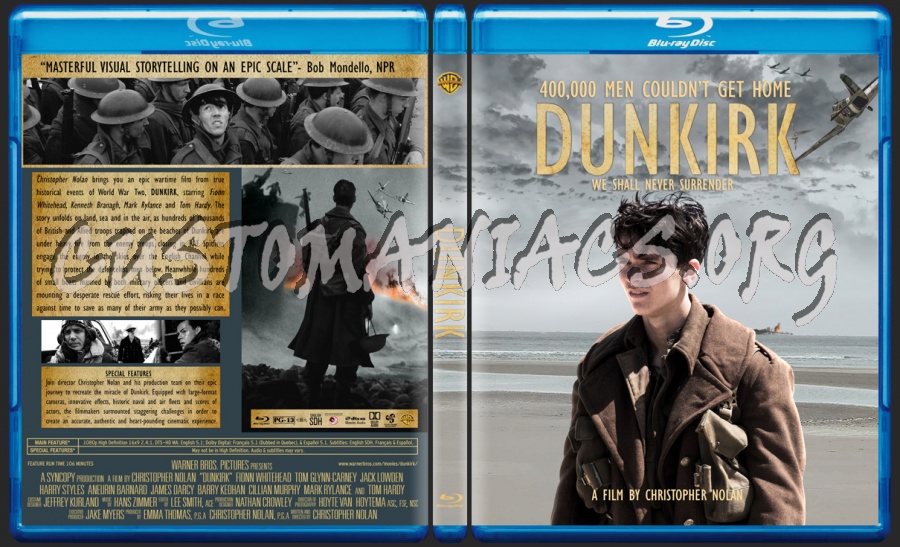 Dunkirk blu-ray cover