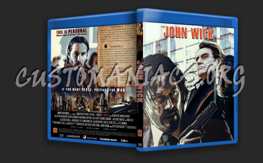 John Wick Trilogy blu-ray cover