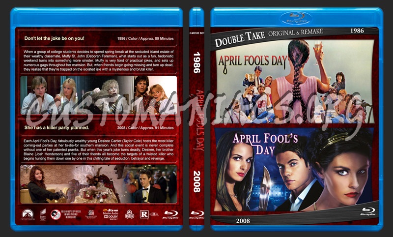 April Fools Day Double Feature blu-ray cover