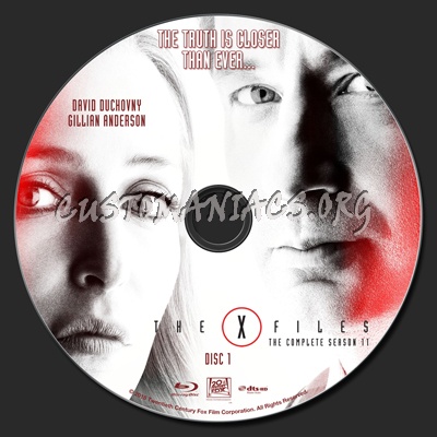 The X-Files Season 11 blu-ray label