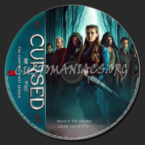 Cursed Season 1 dvd label