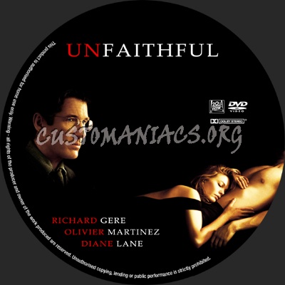 Unfaithful dvd label