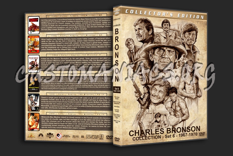 Charles Bronson Filmography - Set 6 (1967-1970) dvd cover