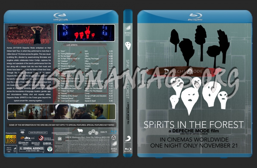 Depeche Mode Spirits In The Forest 2019 Blu Ray Cover Dvd Covers Labels By Customaniacs Id 265647 Free Download Highres Blu Ray Cover