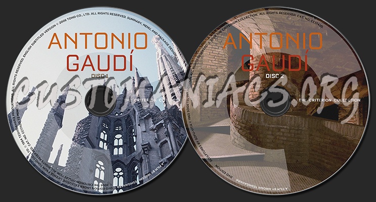 425 - Antonio Gaudi dvd label