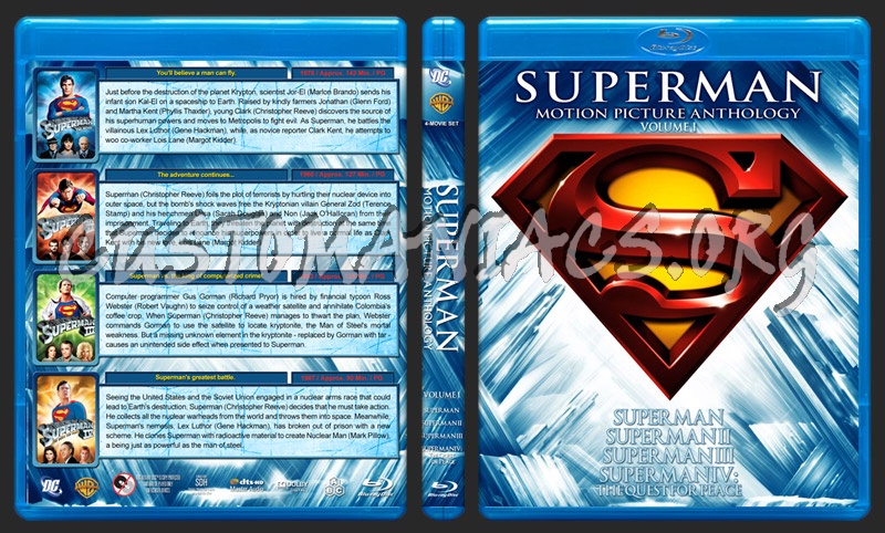 Superman Motion Picture Anthology - Volume 1 blu-ray cover