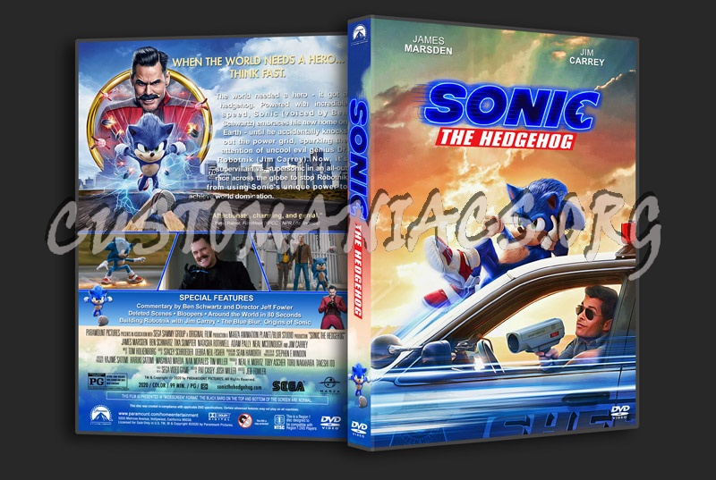 Sonic the Hedgehog dvd cover