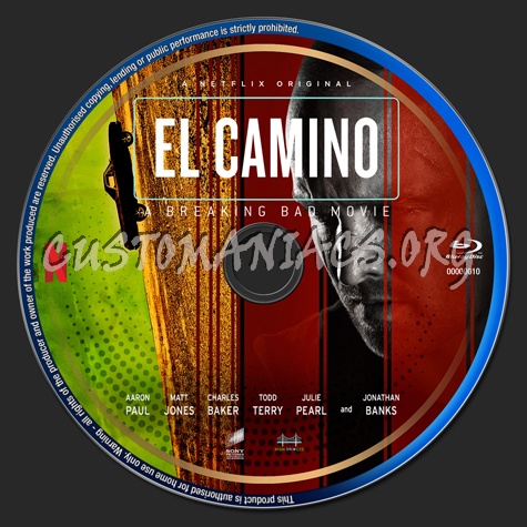 El Camino - A Breaking Bad Movie - Netflix Collection blu-ray label