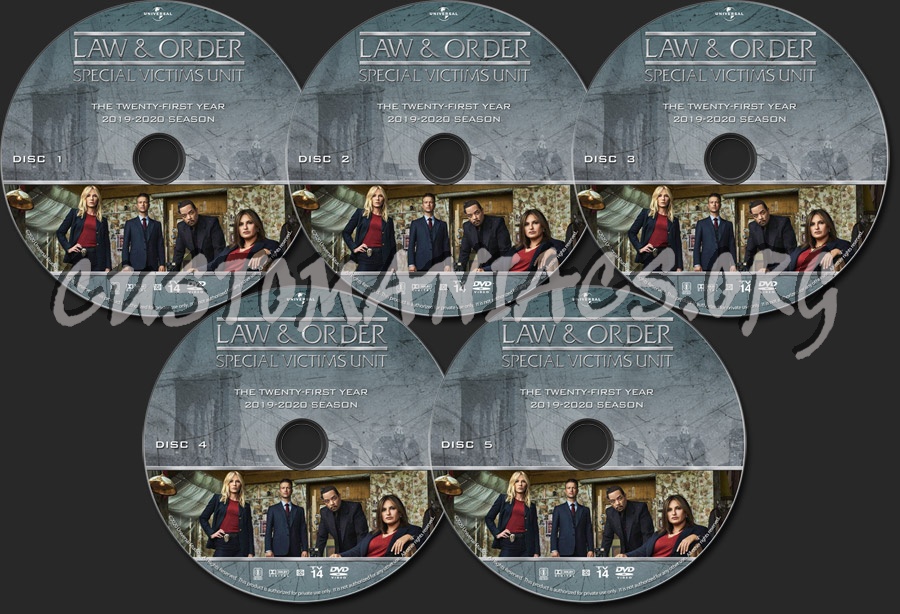 Law & Order: Special Victims Unit - Season 21 dvd label