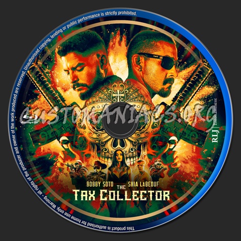 The Tax Collector (2020) blu-ray label