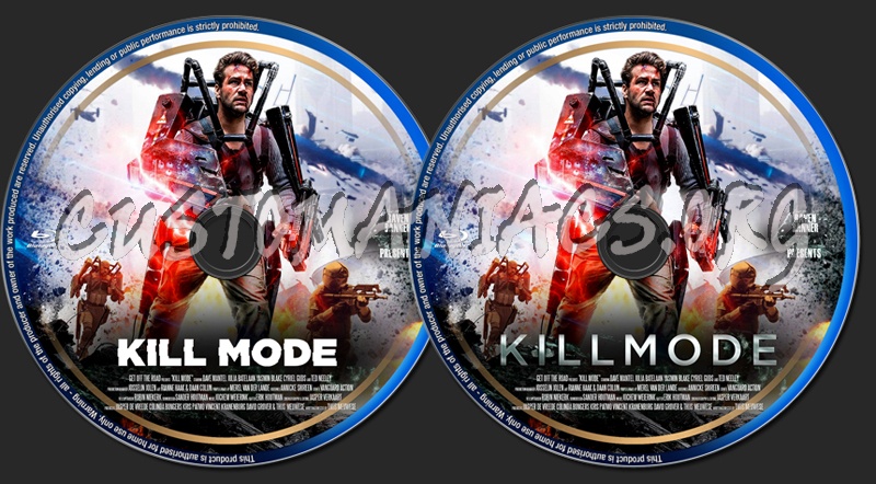 Kill Mode (2020) blu-ray label