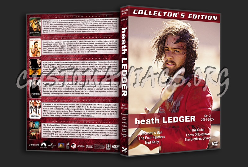 Heath Ledger Filmography - Set 2 (2001-2005) dvd cover