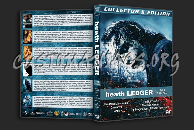 Heath Ledger Filmography - Set 3 (2005-2009) dvd cover