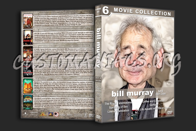 Bill Murray Filmography - Set 6 (2001-2004) dvd cover