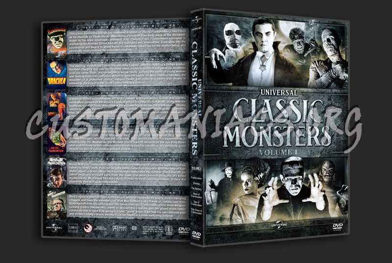 Universal Classic Monsters Collection - Volume 1 dvd cover