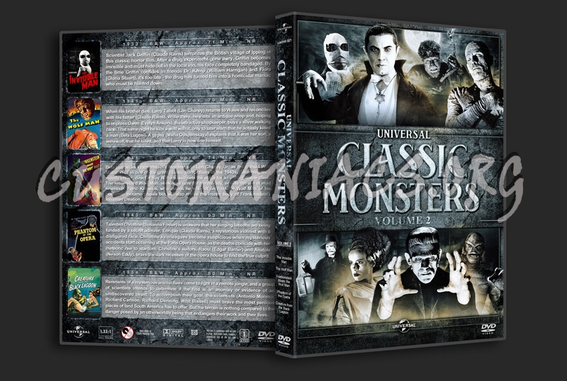 Universal Classic Monsters Collection - Volume 2 dvd cover