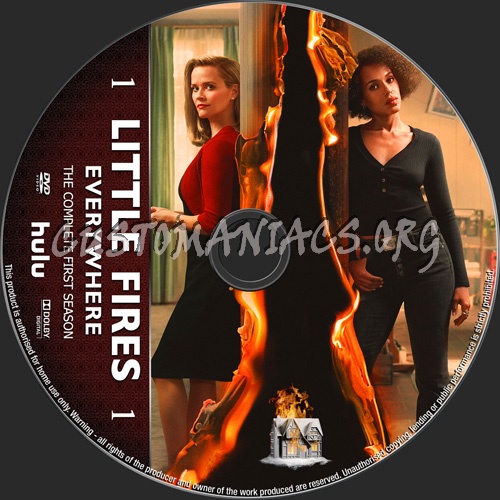 Little Fires Everywhere Season 1 dvd label