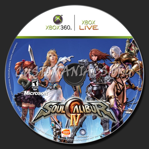 Soul Calibur 4 dvd label