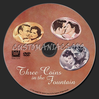 Three Coins in the Fountain dvd label