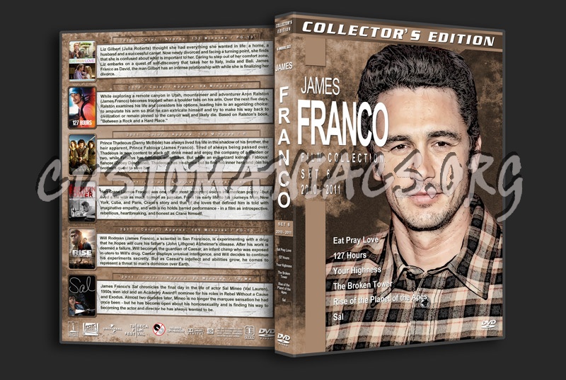 James Franco Filmography - Collection 6 (2010-2011) dvd cover