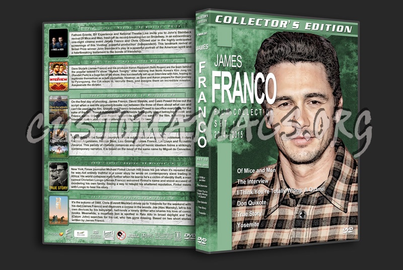 James Franco Filmography - Collection 10 (2014-2015) dvd cover