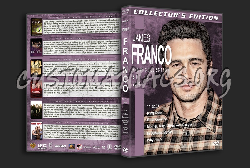 James Franco Filmography - Collection 13 (2016) dvd cover