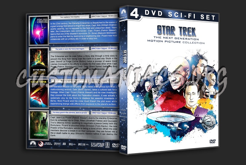 Star Trek: The Next Generation Motion Picture Collection dvd cover