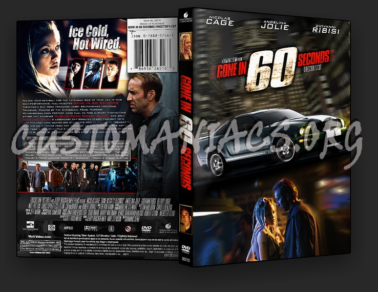 Gone in 60 Seconds dvd cover