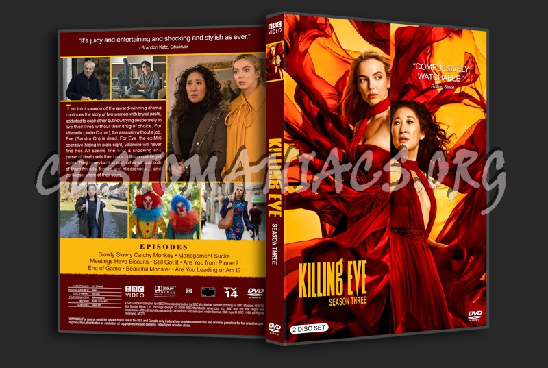 Killing Eve - Season 3 dvd cover