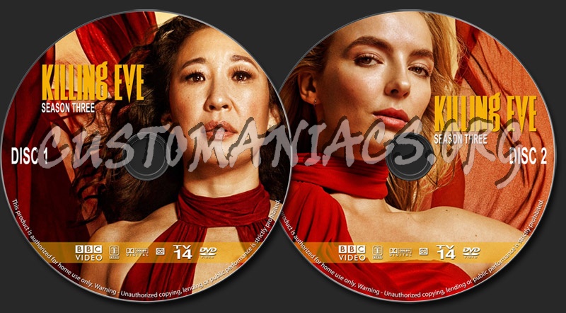 Killing Eve - Season 3 dvd label